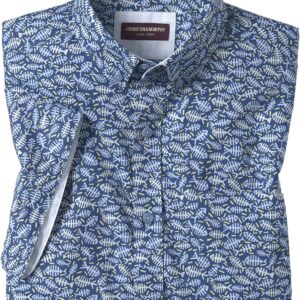 Camisa Manga corta de algodón estampado para hombre Johnston & Murphy