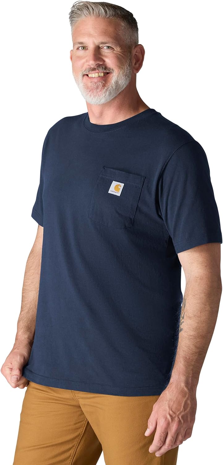 Camiseta holgada de manga corta con bolsillo Carhartt para hombre (también disponible en tallas grandes y altas)